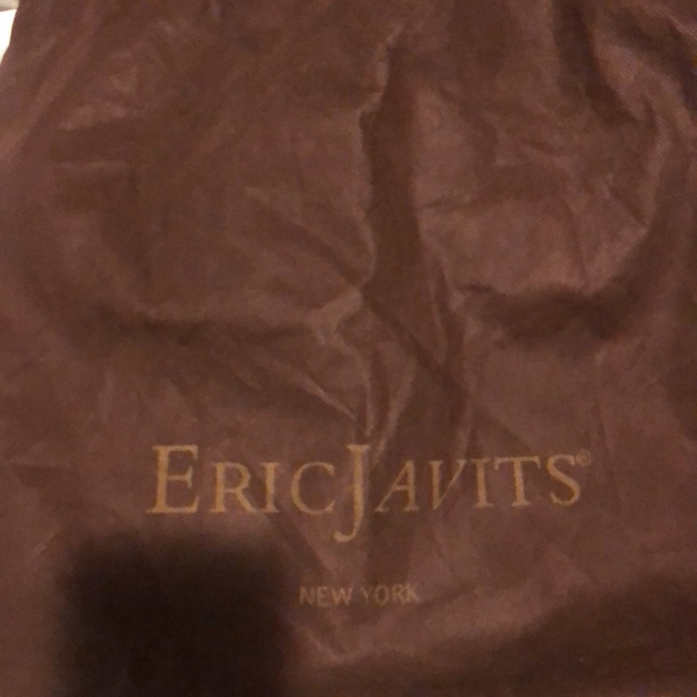 Eric Javits Large Straw Swirling Medallions Leather  Bag RARE Vtg looks new - Picture 9 of 12